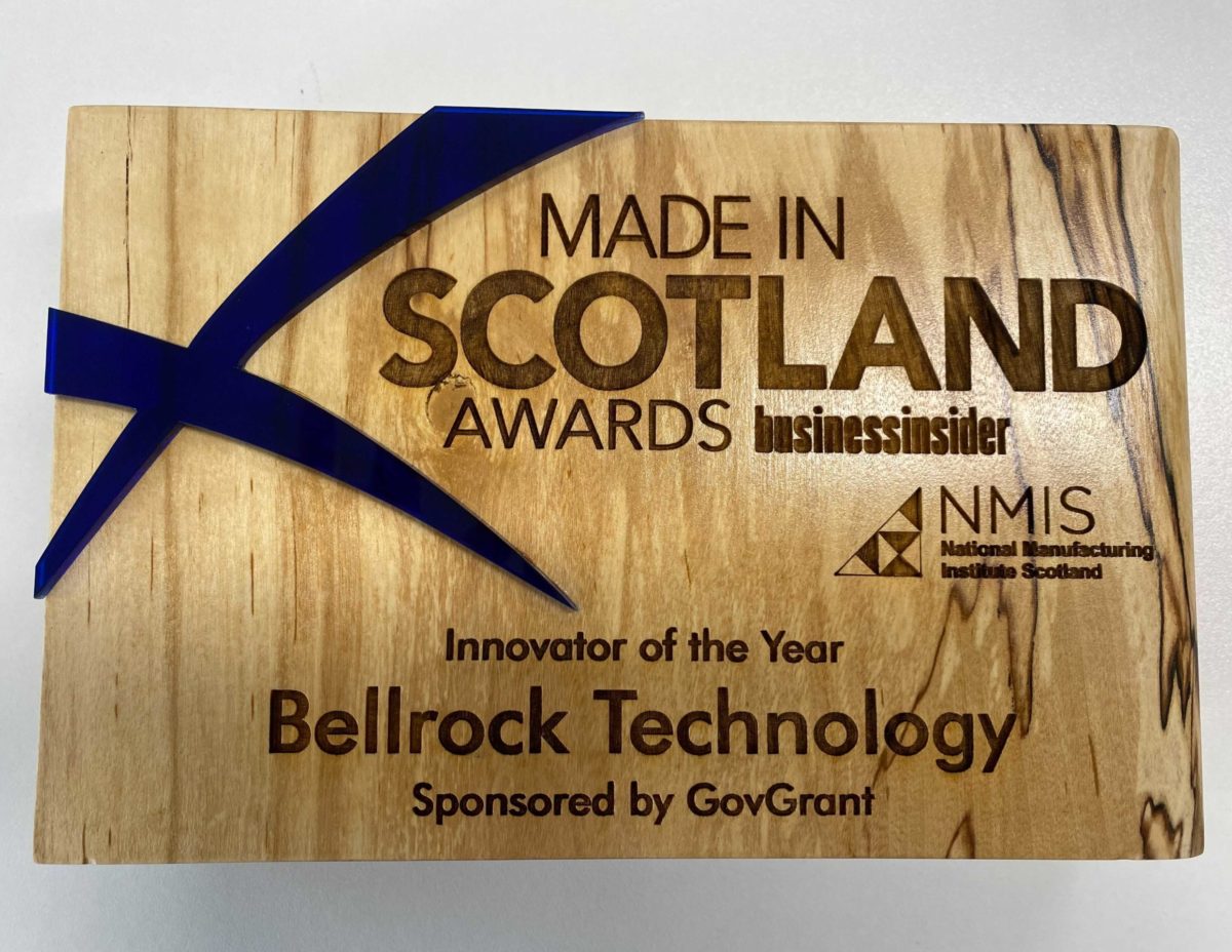 ‘Innovator of the Year’ winner at the Made in Scotland Awards
