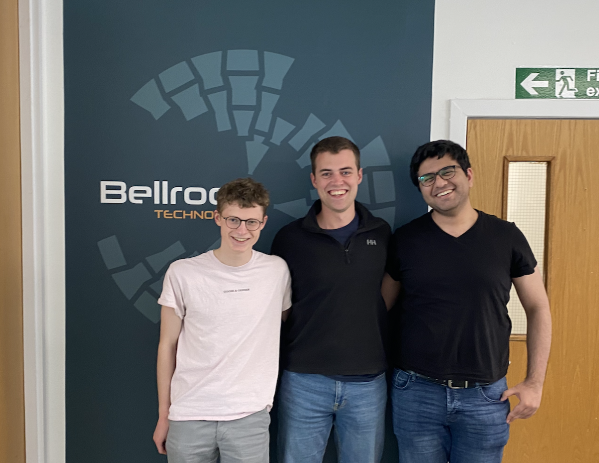 Bellrock Technology awards internships to three new students from Glasgow universities ￼